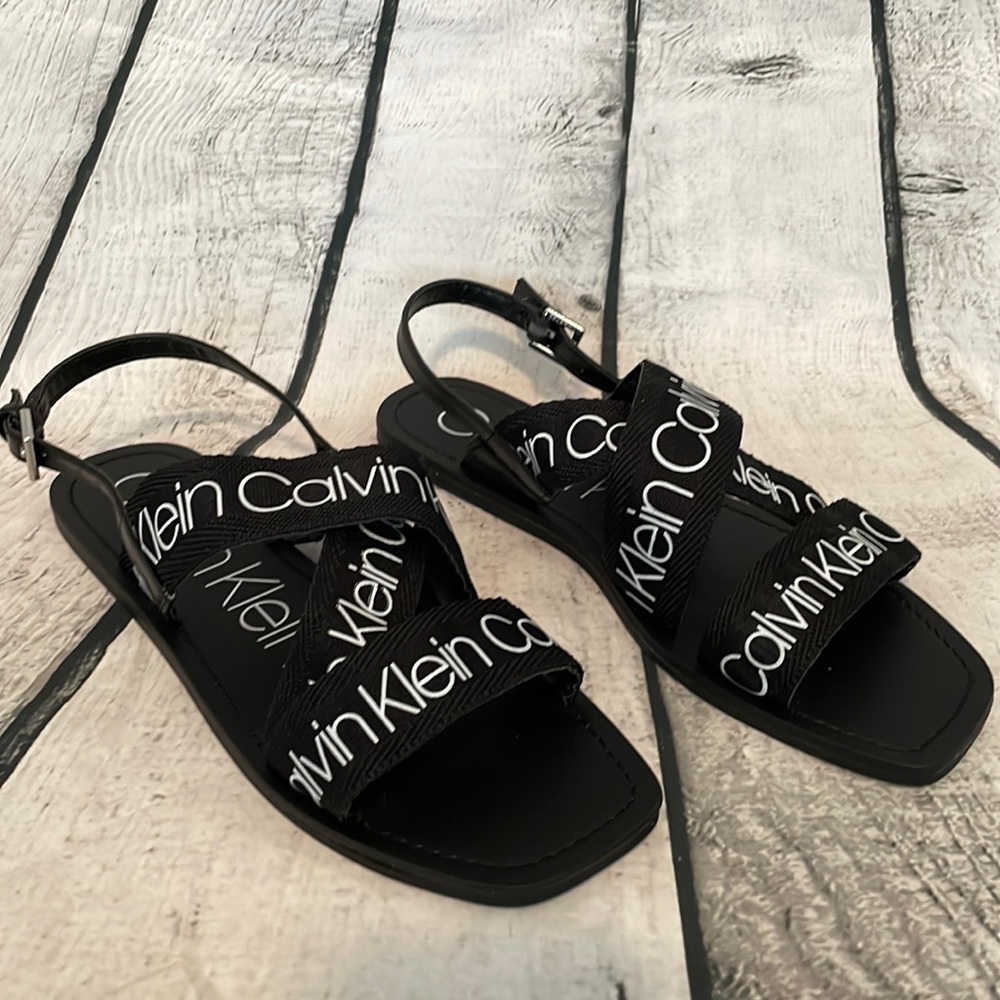 New Calvin Klein logo sandals - Picture 2 of 5